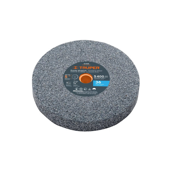 ‣ Rueda abrasiva 5"x19mm, grano 36... | Truper