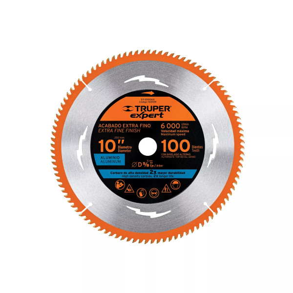 ‣ Disco sierra 10" aluminio, 100 dientes... | Truper