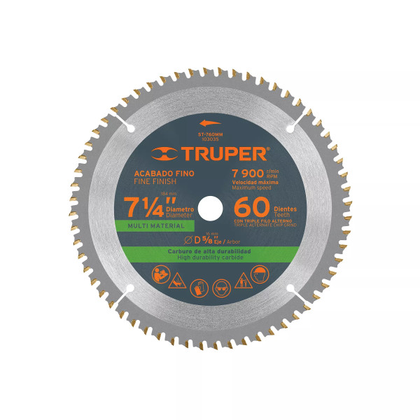 ‣ Disco sierra 7-1/4" multimaterial, 60... | Truper