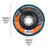 ‣ Disco laminado 4-1/2" grano 40 fibra... | Truper
