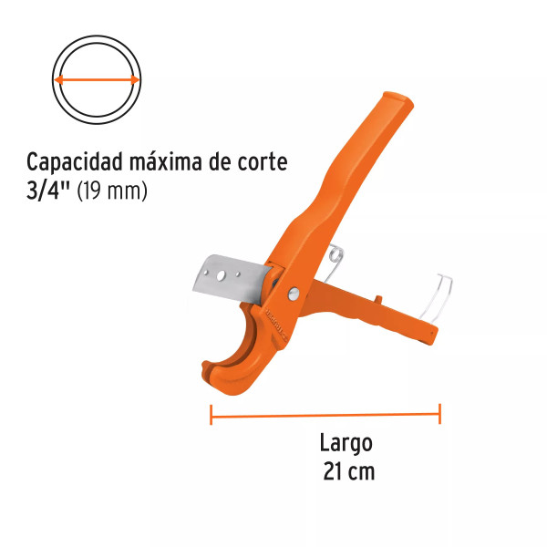 ‣ Cortador de tubo plástico TRUPER, 3/4" (19 mm) | Truper