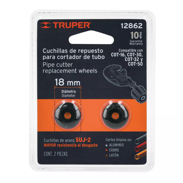 ‣ Cuchillas para Cortadores de Tubo COT-16... | Truper