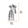 ‣ Pistola p/pintar HVLP 1.4 mm vaso aluminio... | Truper