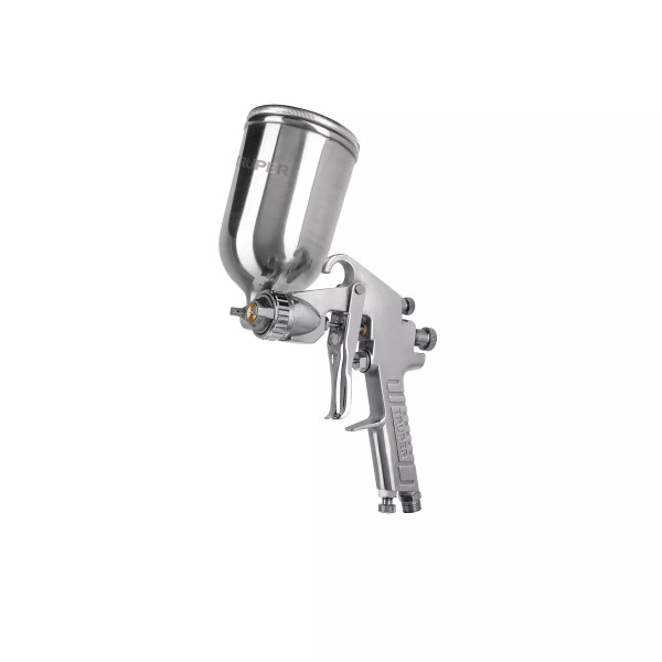 ‣ Pistola pintar gravedad LVMP, vaso alum. 2 mm | Truper
