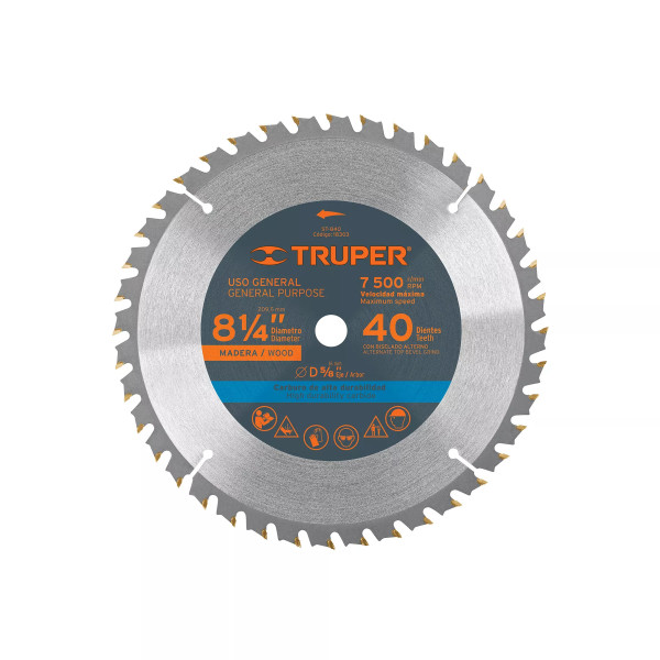 ‣ Disco sierra 8-1/4" 40 dientes... | Truper