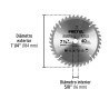 ‣ Disco sierra 7-1/4" p/madera, 40 dts... | Pretul