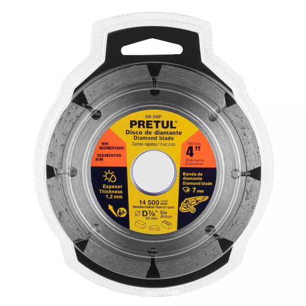 ‣ Disco de diamante 4" segmentado... | Pretul
