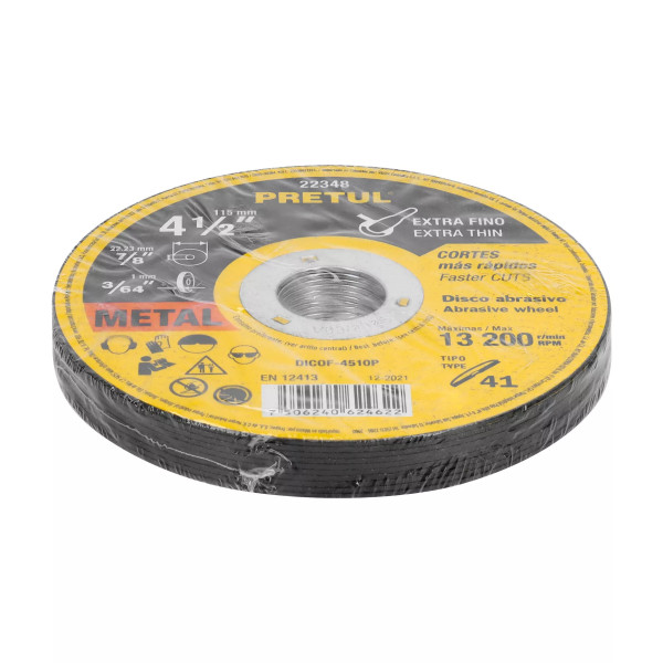 ‣ Disco 41 4-1/2"x1mm Corte Metal... | Pretul