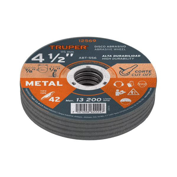 ‣ Disco Tipo 42 4-1/2" Metal... | Truper