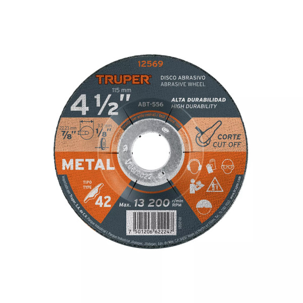‣ Disco Tipo 42 4-1/2" Metal... | Truper
