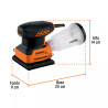 Lijadora Orbital Profesional 1/4 Hoja, 240 W | Lijadoras