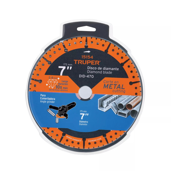 ‣ Disco de diamante 7" corte metal... | Truper