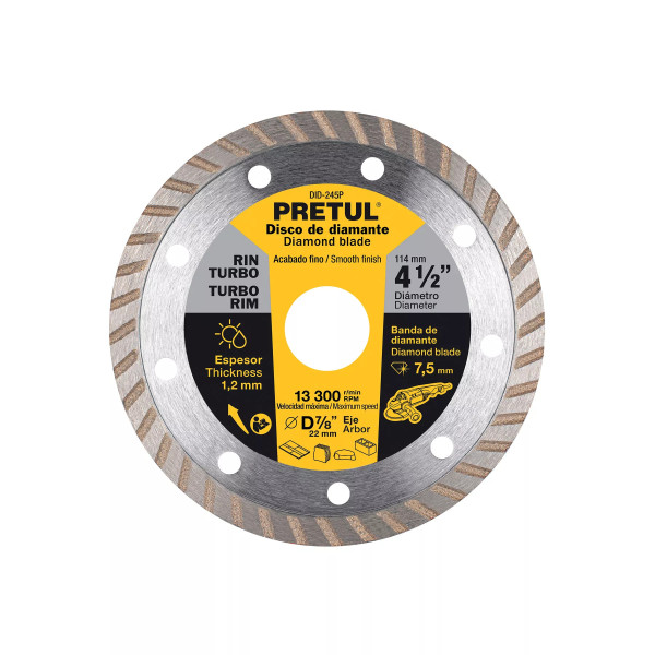 ‣ Disco de diamante 4-1/2" rin turbo... | Pretul