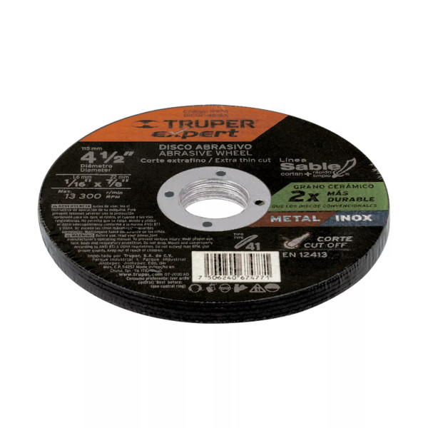 ‣ Disco Tipo 41 4-1/2" Corte Fino Metal... | Truper Expert