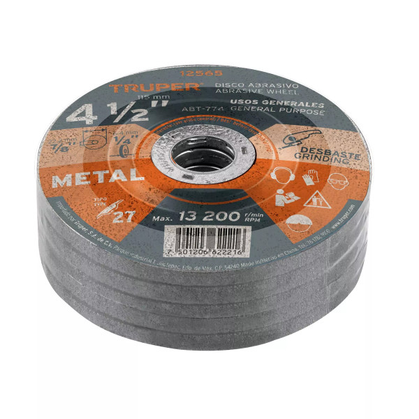 ‣ Disco Tipo 27 4-1/2" x 6.4 mm metal... | Truper