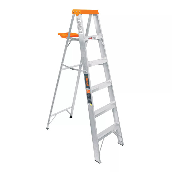 ‣ Escalera tijera 5 peldaños y bandeja... | Truper