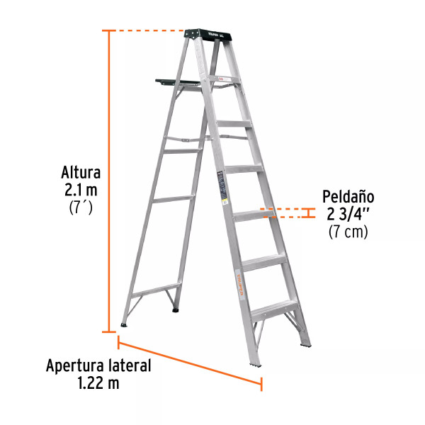 ‣ Escalera tijera III 6 escalones... | Truper