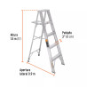 ‣ Escalera de tijera aluminio 4 peldaños... | Truper
