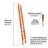 ‣ Escalera de Extensión 24 Peldaños Fibra... | Truper