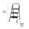 ‣ Escalera tubular plegable 4 peldaños... | Truper