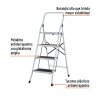 ‣ Escalera tubular plegable 4 peld... | Pretul
