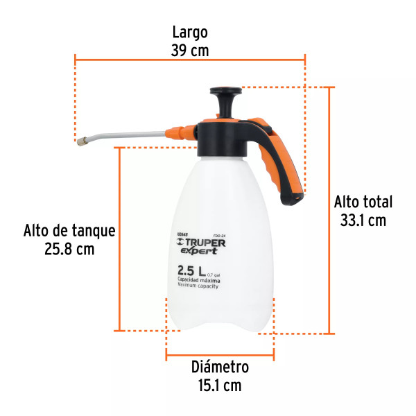 ‣ Fumigador 2.5L, mango ergonómico... | Truper Expert