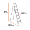 ‣ Escalera de tijera aluminio 6 peldaños... | Truper
