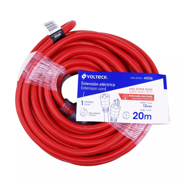 ‣ Extensión reforzada 20 m 3x12 AWG... | Volteck