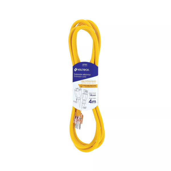 ‣ Extensión 4 m 3x14 AWG reforzada… | Volteck