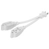 ‣ Mini extensión eléctrica dual 10 cm blanca... | Volteck