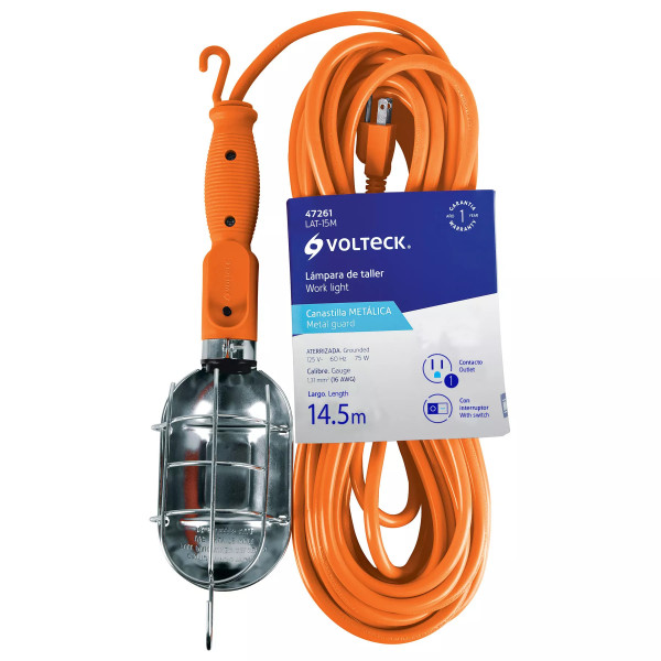 ‣ Lámpara de taller 14.5 m con canas... | Volteck