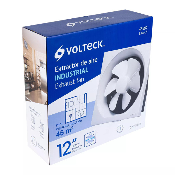 ‣ Extractor de aire 12" blanco VOLTECK | Volteck