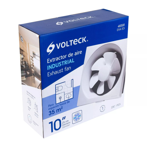 ‣ Extractor de aire 10" blanco VOLTECK | Volteck