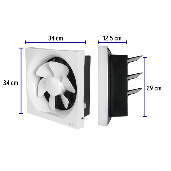 ‣ Extractor de aire 10" blanco VOLTECK | Volteck