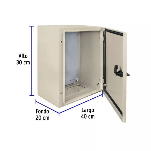 ‣ Gabinete metálico 400x300 mm VOLTECK | Volteck
