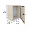 ‣ Gabinete metálico 400x300 mm VOLTECK | Volteck