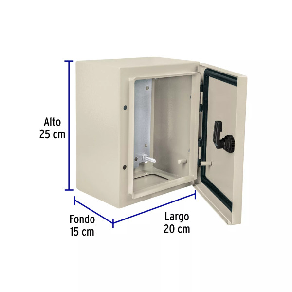 ‣ Gabinete metálico 250x200 mm VOLTECK | Volteck
