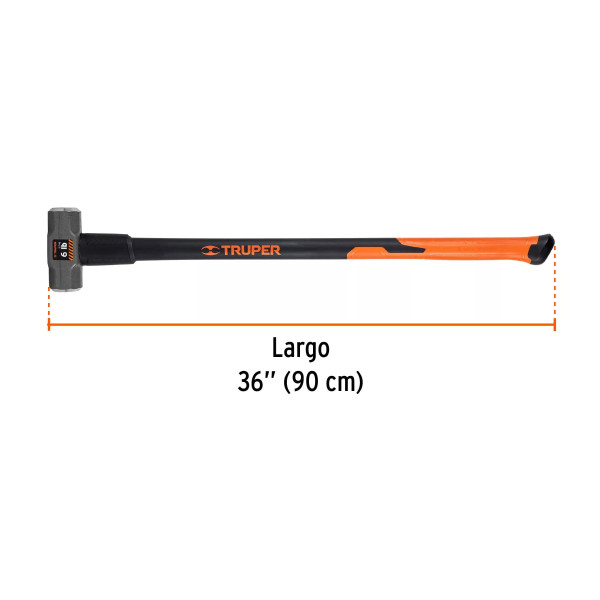 ‣ Marro octagonal 6 lb, mango fibra... | Truper