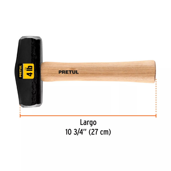 ‣ Marro tipo Nevada 4 lbs. mango 10-3/4" | Pretul