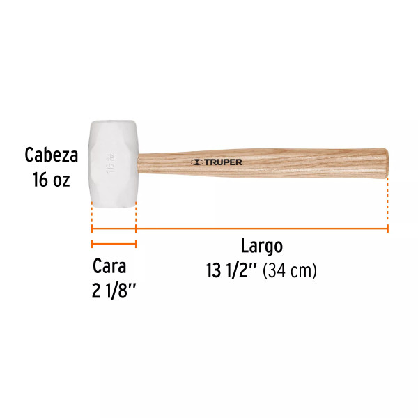 ‣ Mazo de hule 16 oz, Truper | Truper