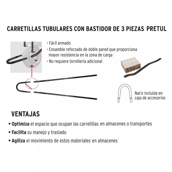 ‣ Carretilla 3.5 ft3 roja, angosta, imponch... | Pretul