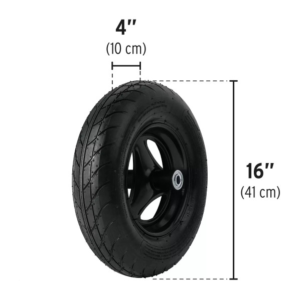 ‣ Carretilla 8 ft3 Doble Llanta Neumática... | Truper