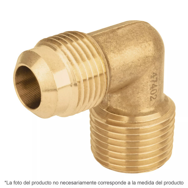 ‣ Codo terminal 90° latón 5/16" x 3/8"... | Foset