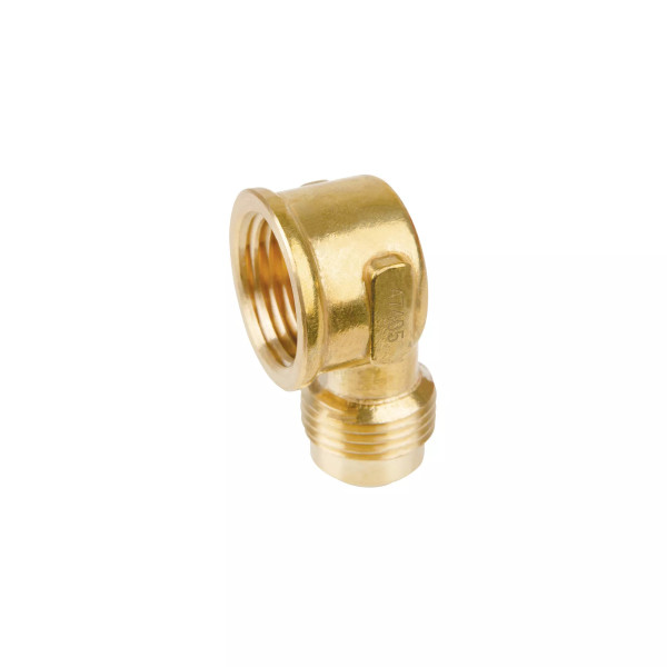 ‣ Codo para estufa 90° latón 1/2" | Foset