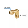 ‣ Codo unión 90° latón 3/8" x 3/8" | Foset