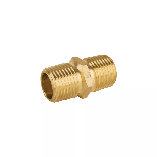 ‣ Niple unión NPT latón 1/2" tuerca hex... | Foset