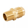 ‣ Niple terminal de latón 1/2" X 3/8" | Foset