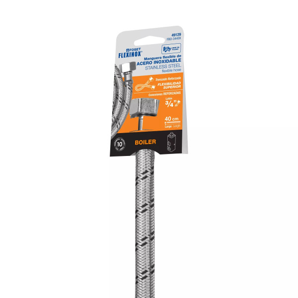 ‣ Manguera para boiler, acero inox 40 cm... | Foset