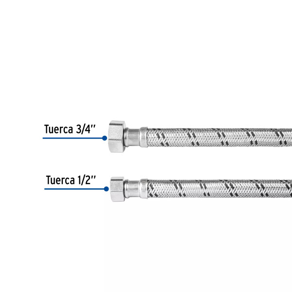 ‣ Manguera para boiler, acero inox, 120 cm... | Foset