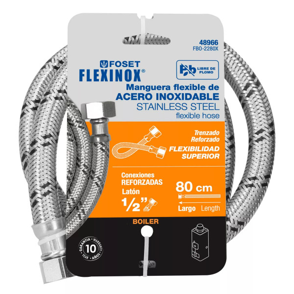‣ Manguera boiler acero inox 80cm... | Foset